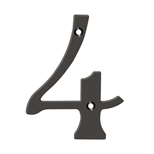 Deltana RN64 6 Numbers, Solid Brass