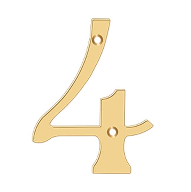 Deltana RN64 6 Numbers, Solid Brass - Parent