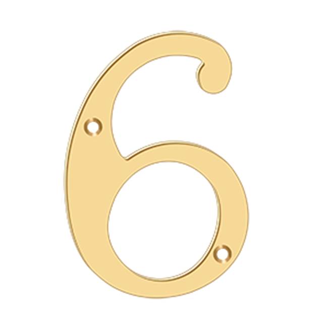 Deltana RN66 6 Numbers, Solid Brass - Parent