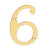 Deltana RN66 6 Numbers, Solid Brass - Parent