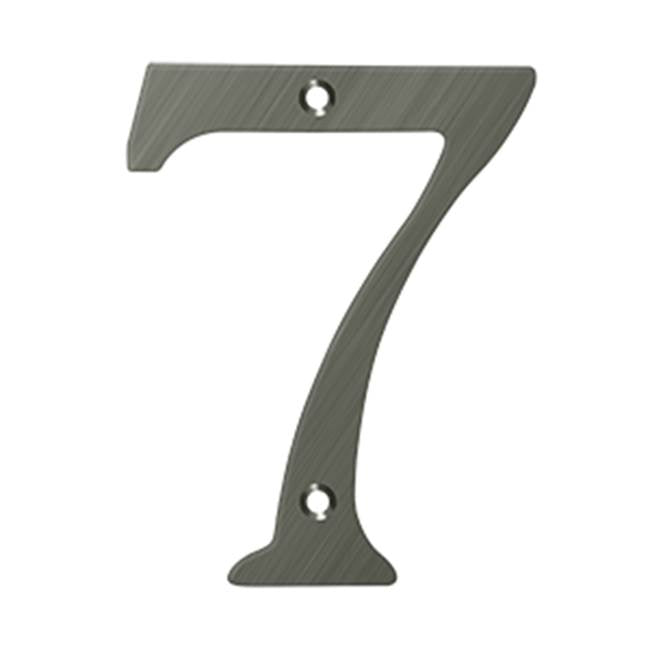 Deltana RN67 6 Numbers, Solid Brass