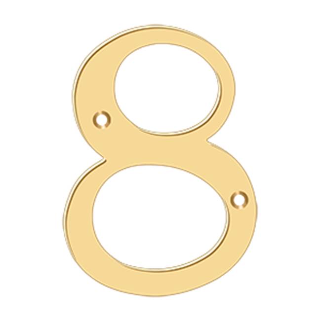 Deltana RN68 6 Numbers, Solid Brass - Parent