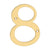 Deltana RN68 6 Numbers, Solid Brass - Parent