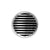 Infinity Drain RND 5-2I 5” x 5” RND 5 - Strainer - Lines Pattern & 2" Throat w/Cast Iron Drain Body 2” Outlet