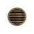 Infinity Drain RND 5-2I 5” x 5” RND 5 - Strainer - Lines Pattern & 2" Throat w/Cast Iron Drain Body 2” Outlet
