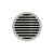 Infinity Drain RND 5-2I 5” x 5” RND 5 - Strainer - Lines Pattern & 2" Throat w/Cast Iron Drain Body 2” Outlet