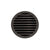 Infinity Drain RND 5-3I 5” x 5” RND 5 - Strainer - Lines Pattern & 4" Throat w/Cast Iron Drain Body 3” Outlet