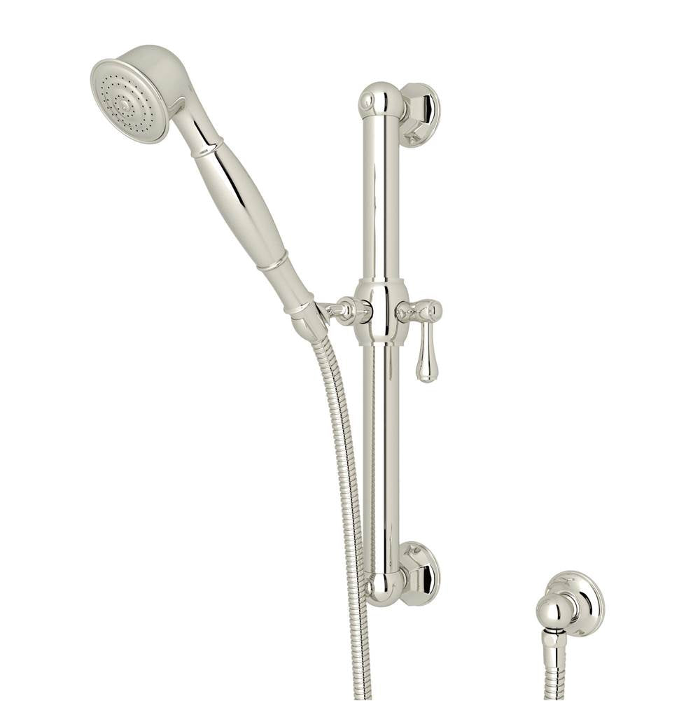 Rohl 1282 Handshower Set With 24" Grab Bar and Single Function Handshower