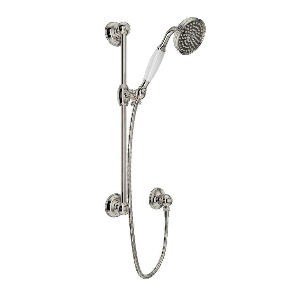 Rohl 1300E Handshower Set With 22" Slide Bar and Single Function Handshower