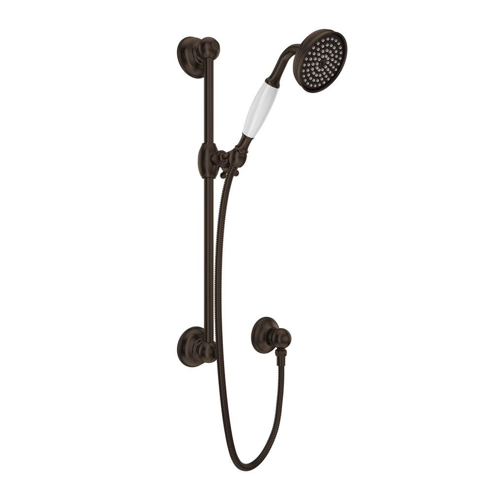 Rohl 1300E Handshower Set With 22" Slide Bar and Single Function Handshower