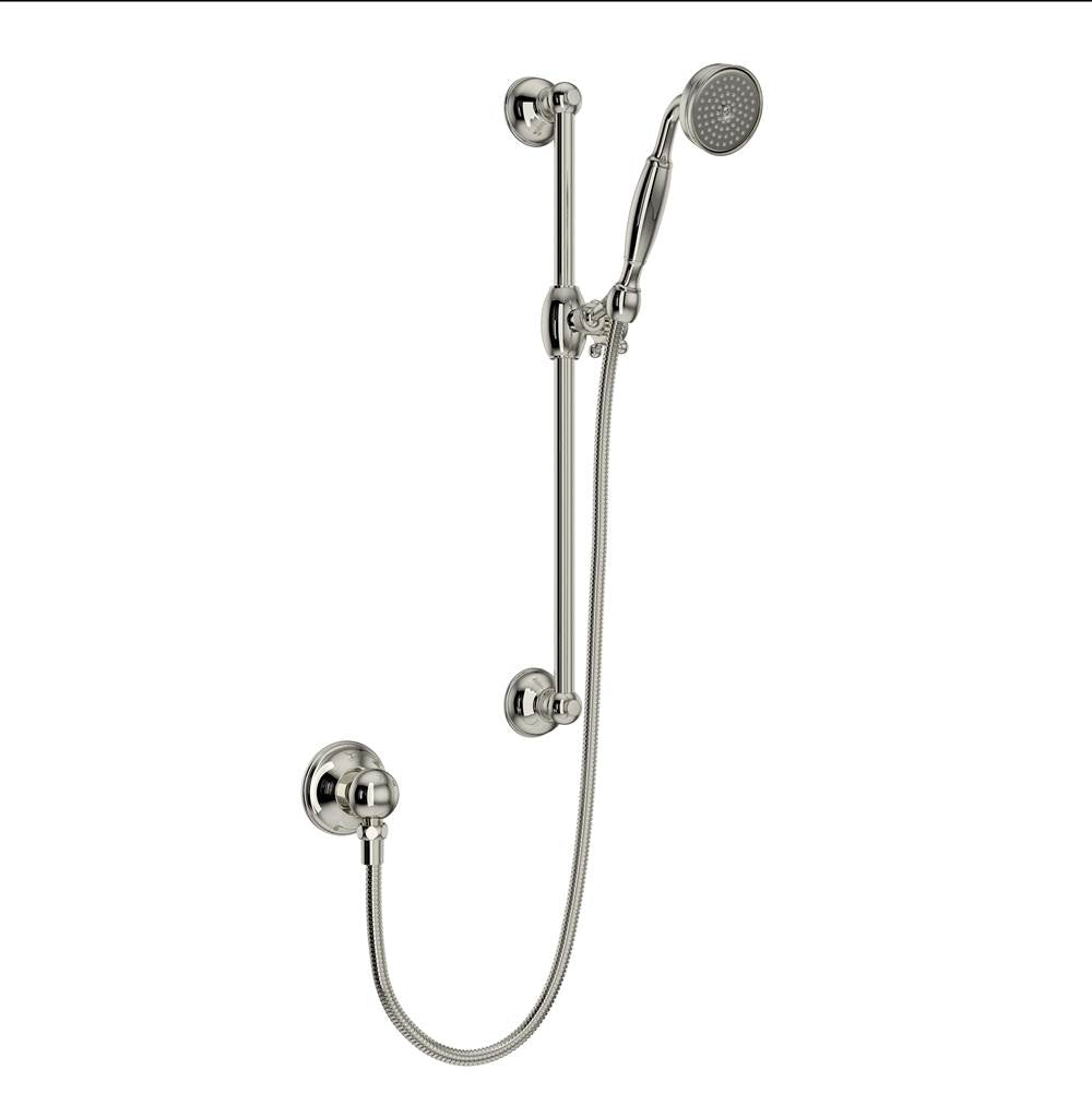 Rohl 1301E Handshower Set With 22" Slide Bar and Single Function Handshower