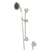 Rohl 1310 Handshower Set With 22" Slide Bar and 3-Function Handshower
