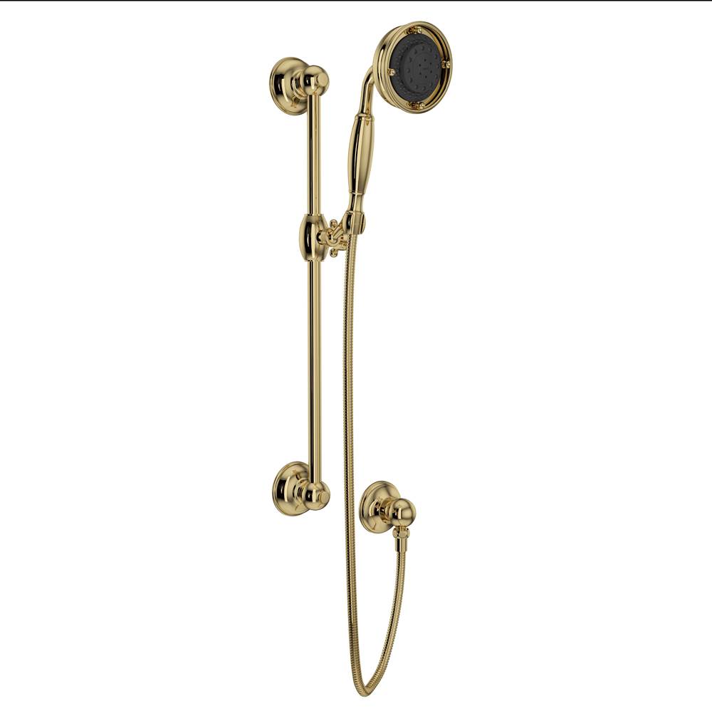 Rohl 1311 Handshower Set With 22" Slide Bar and 3-Function Handshower