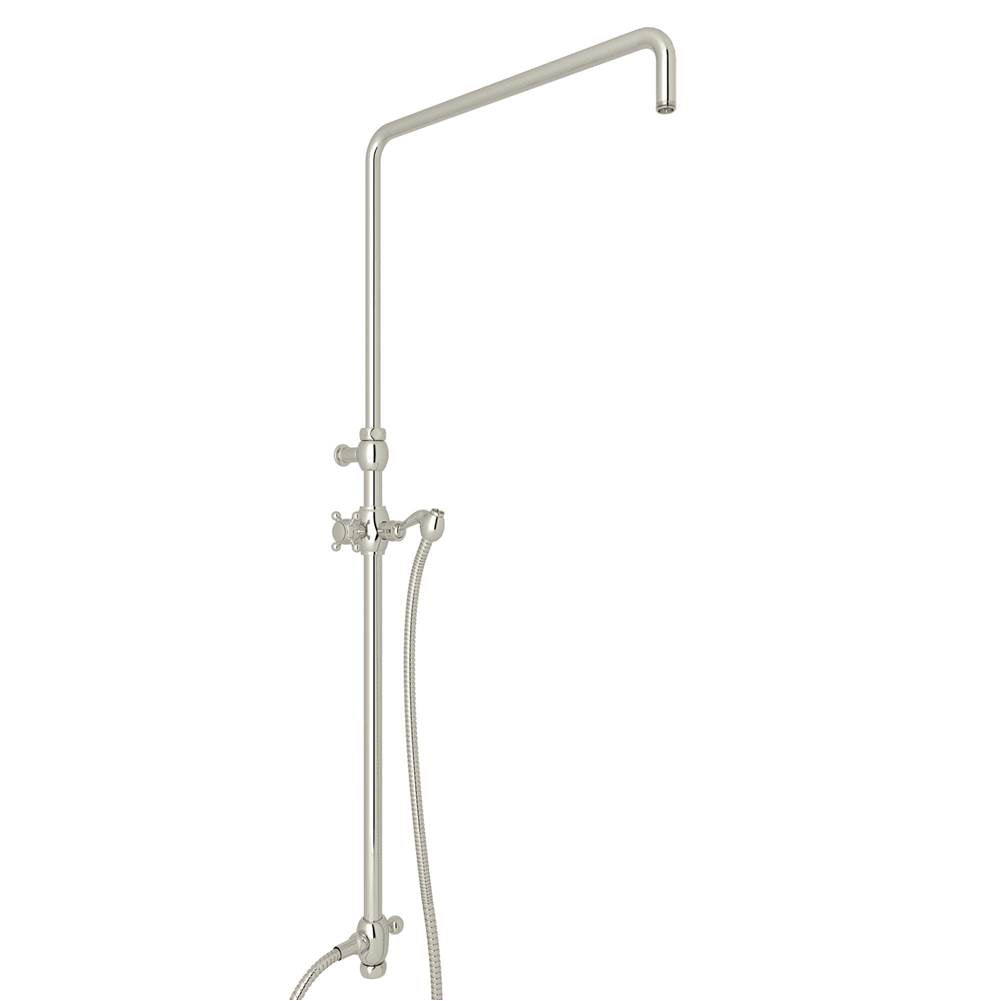 Rohl 1560 Riser With Diverter, Hose And Sliding Handshower Holder