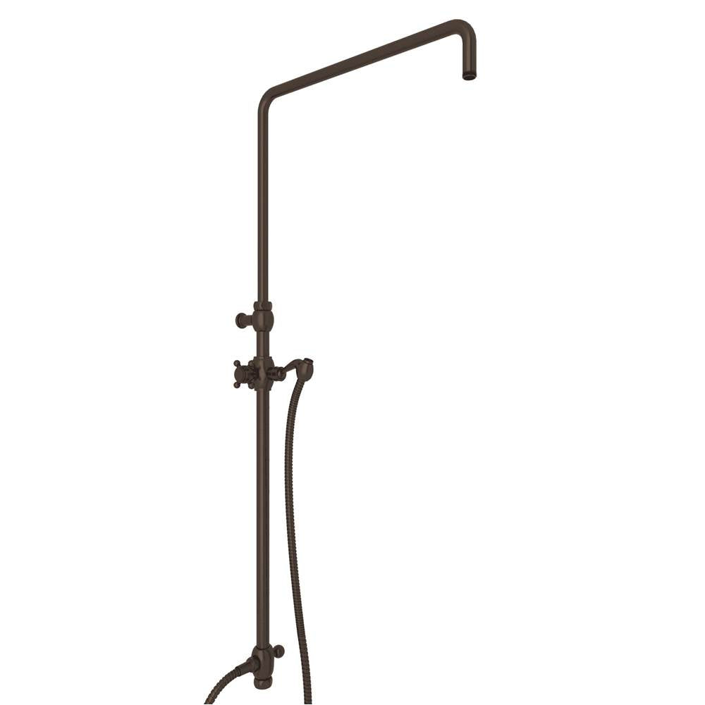 Rohl 1560 Riser With Diverter, Hose And Sliding Handshower Holder