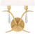 Crystorama ROL-18802-GA Rollins 2 Light Wall Mount - Antique Gold