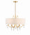 Crystorama ROL-18806-GA Rollins 6 Light Chandelier - Antique Gold