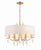 Crystorama ROL-18806-GA Rollins 6 Light Chandelier - Antique Gold