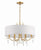 Crystorama ROL-18806-GA Rollins 6 Light Chandelier - Antique Gold