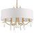 Crystorama ROL-18806-GA Rollins 6 Light Chandelier - Antique Gold