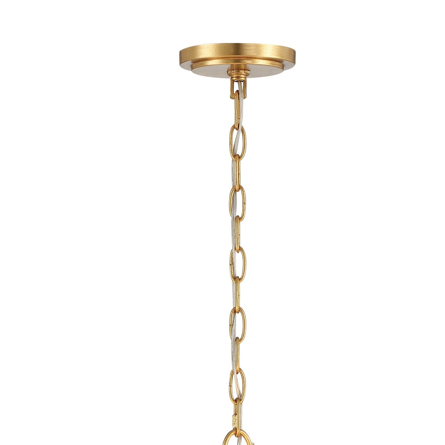 Crystorama ROL-18806-GA Rollins 6 Light Chandelier - Antique Gold