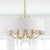 Crystorama ROL-18806-GA Rollins 6 Light Chandelier - Antique Gold