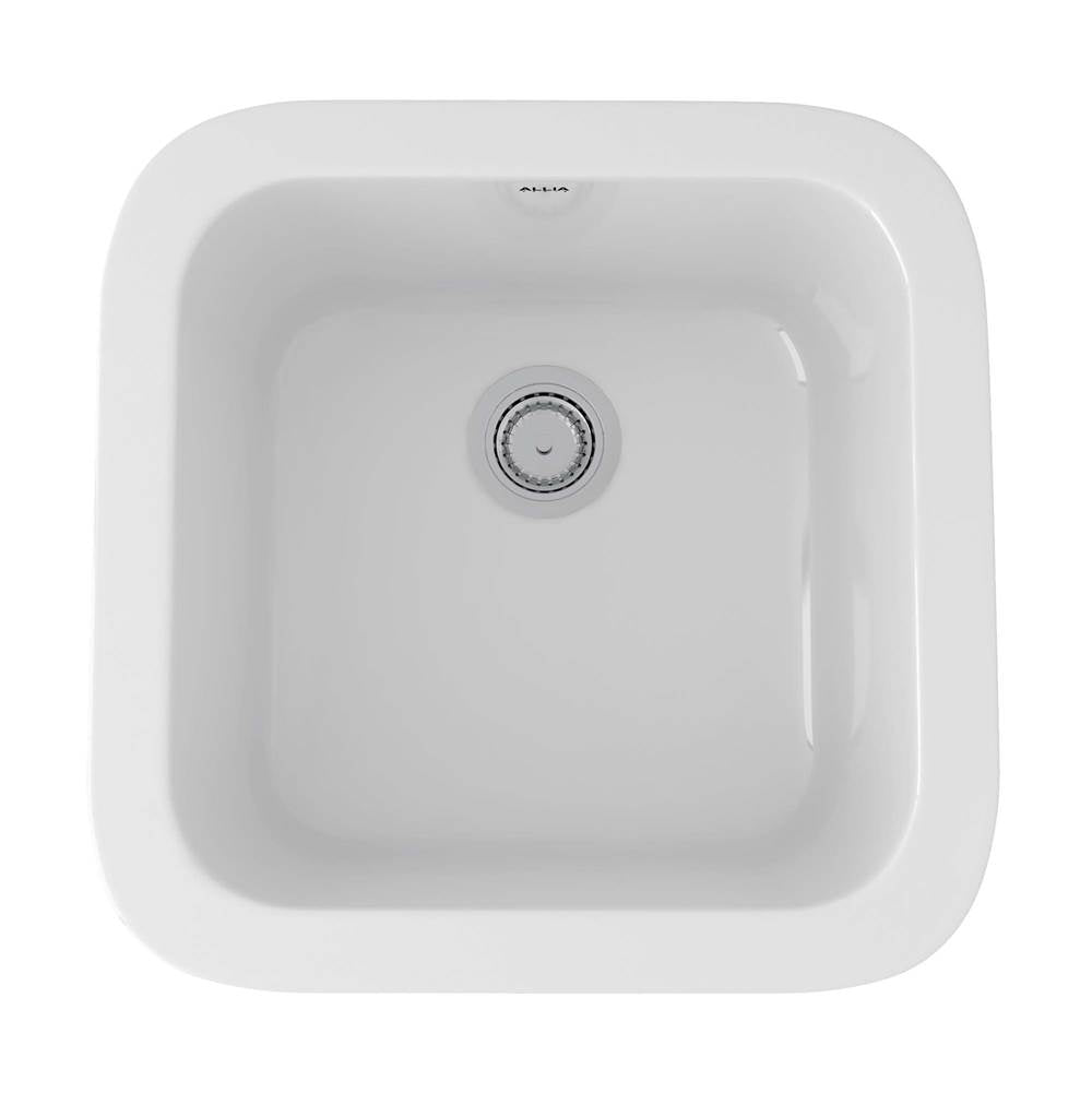 Rohl 5927 Allia 18" Fireclay Single Bowl Bar/Food Prep Kitchen Sink - Parent
