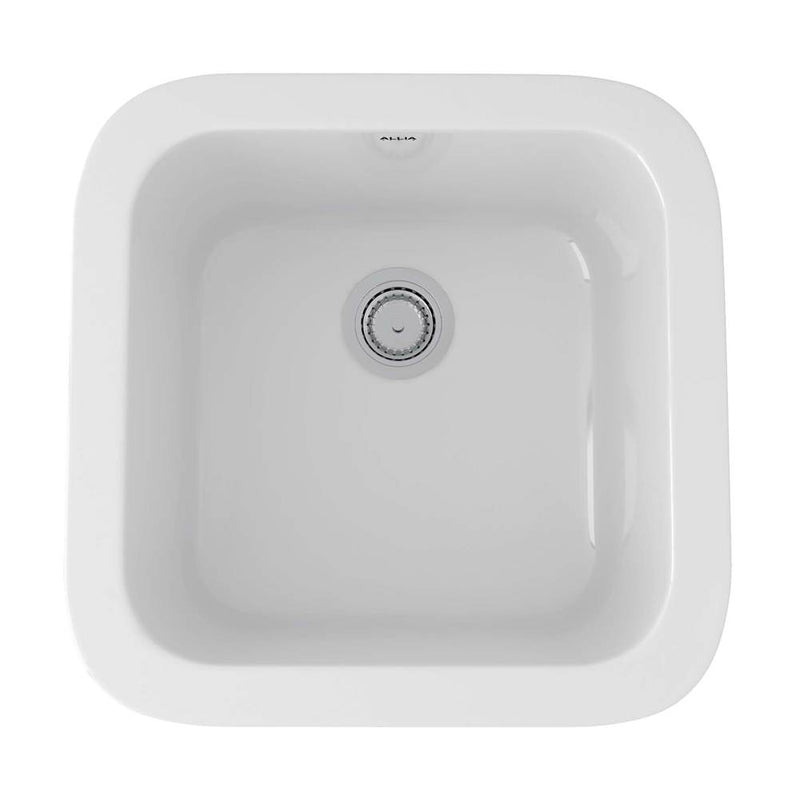 Rohl 5927 Allia 18" Fireclay Single Bowl Bar/Food Prep Kitchen Sink - Parent
