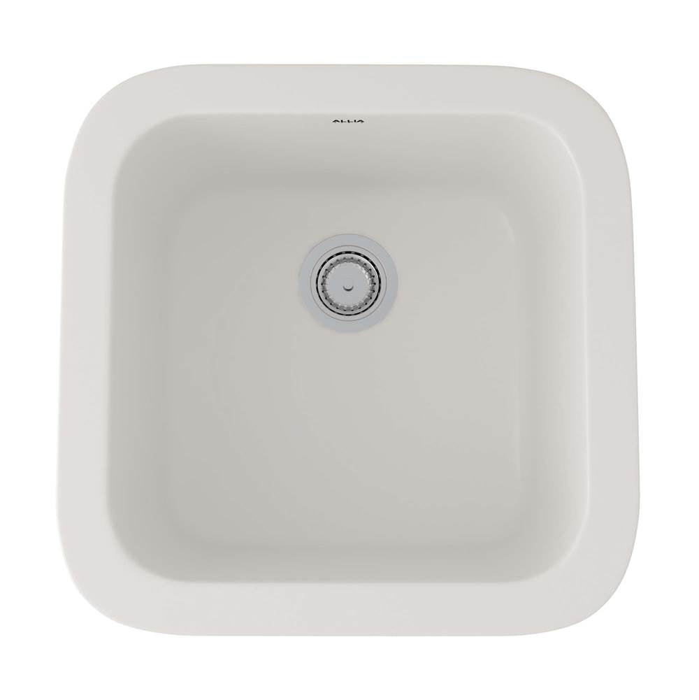 Rohl 5927 Allia 18" Fireclay Single Bowl Bar/Food Prep Kitchen Sink