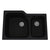 Rohl 6337 Allia 33" Fireclay 2 Bowl Undermount Kitchen Sink