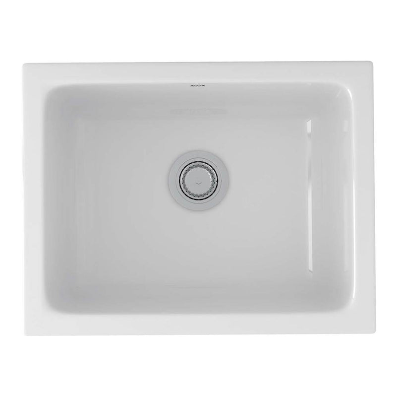 Rohl 6347 Allia 24" Fireclay Single Bowl Undermount Kitchen Or Laundry Sink - Parent