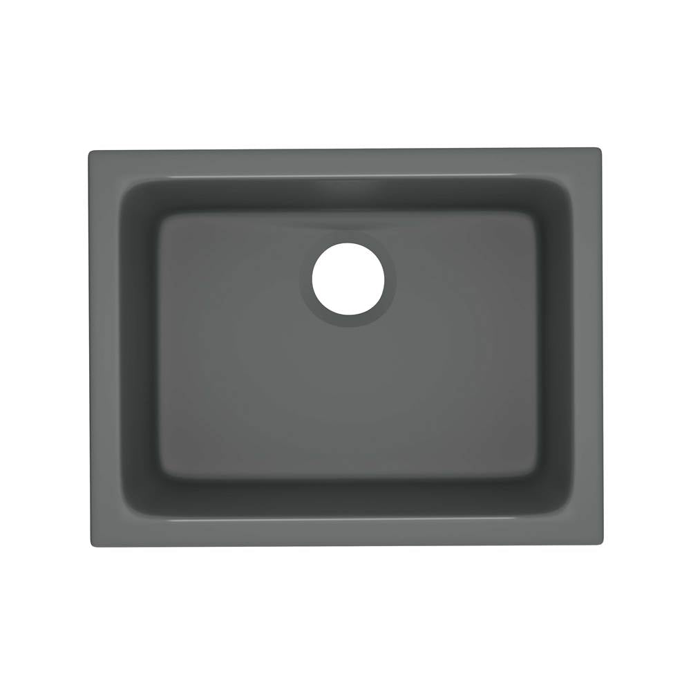 Rohl 6347 Allia 24" Fireclay Single Bowl Undermount Kitchen Or Laundry Sink