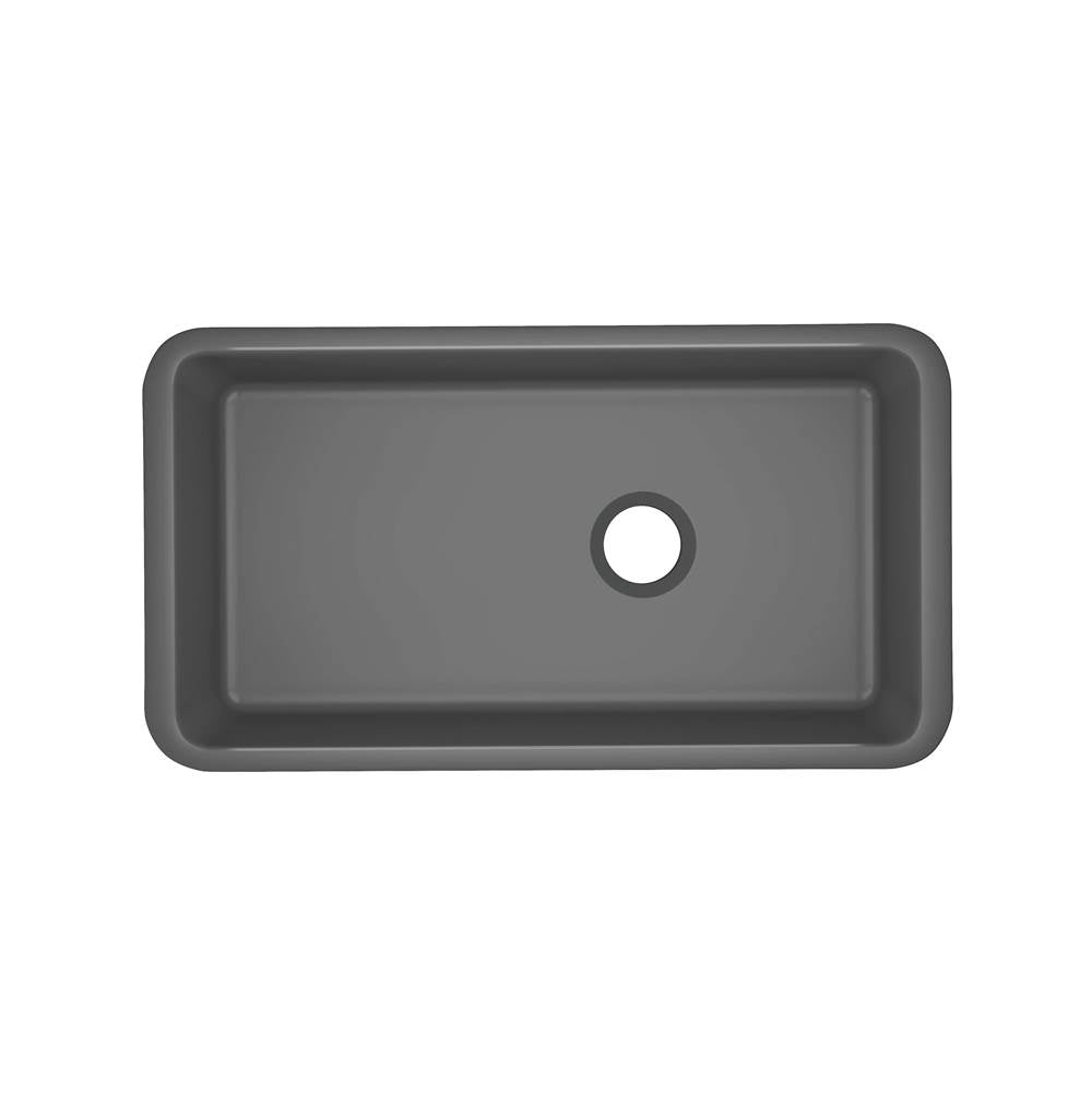 Rohl 6497 Allia 34" Fireclay Single Bowl Undermount Kitchen Sink