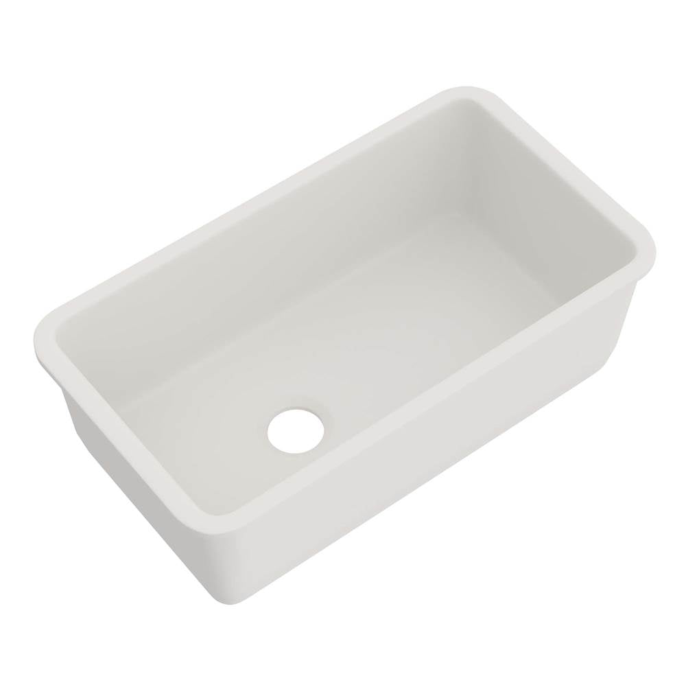 Rohl 6497 Allia 34" Fireclay Single Bowl Undermount Kitchen Sink