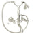 Rohl A1401LP Exposed Wall Mount Tub Filler