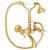 Rohl A1401XM Exposed Wall Mount Tub Filler