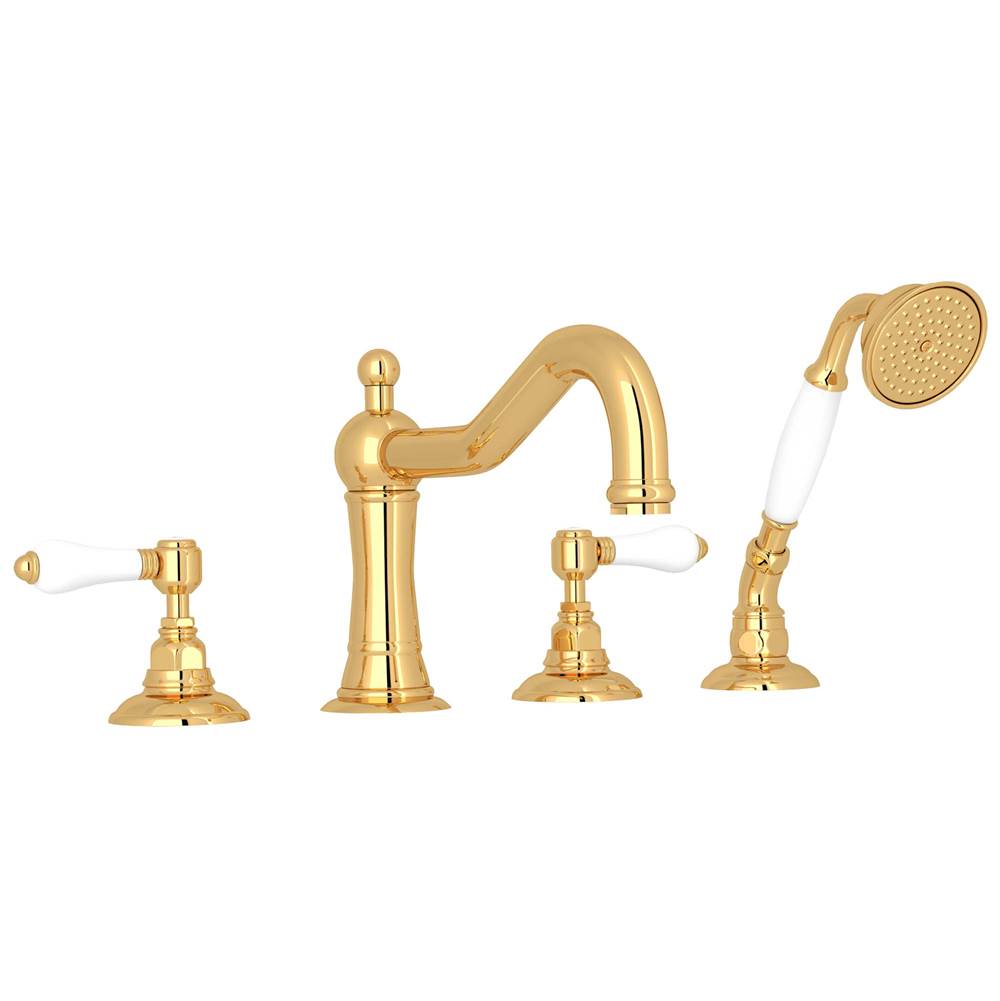 Rohl A1404LP Acqui 4-Hole Deck Mount Tub Filler