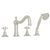 Rohl A1404XM Acqui 4-Hole Deck Mount Tub Filler