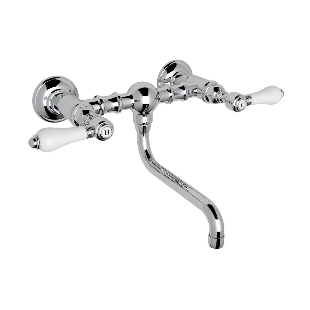 Rohl A1405/44LP-2 Acqui Wall Mount Bridge Lavatory Faucet - Parent