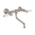 Rohl A1405/44LP-2 Acqui Wall Mount Bridge Lavatory Faucet