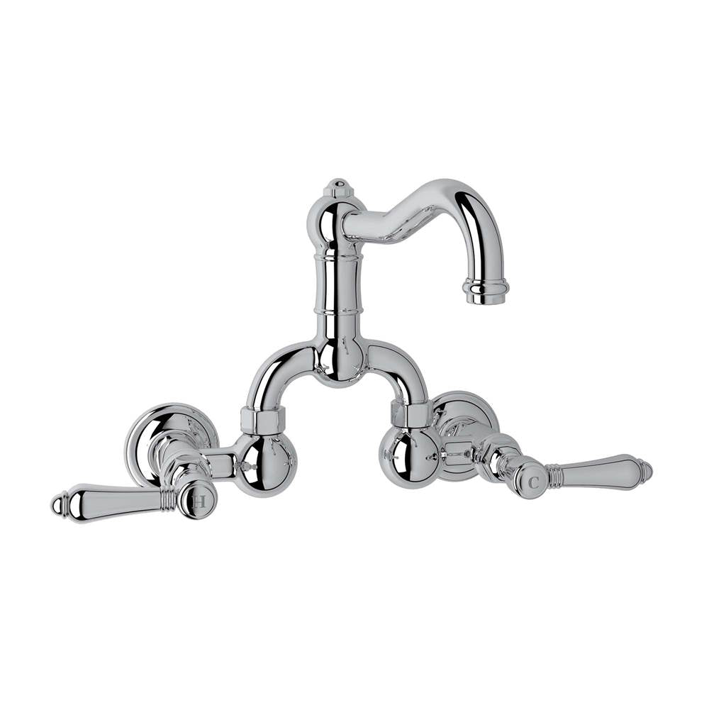 Rohl A1418LM-2 Acqui Wall Mount Bridge Lavatory Faucet With Column Spout - Parent
