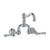 Rohl A1418LM-2 Acqui Wall Mount Bridge Lavatory Faucet With Column Spout - Parent