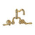 Rohl A1418LM-2 Acqui Wall Mount Bridge Lavatory Faucet With Column Spout
