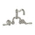Rohl A1418LM-2 Acqui Wall Mount Bridge Lavatory Faucet With Column Spout
