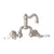 Rohl A1418LP-2 Acqui Wall Mount Bridge Lavatory Faucet With Column Spout