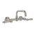Rohl A1423LM-2 Acqui Wall Mount Bridge Lavatory Faucet With U-Spout
