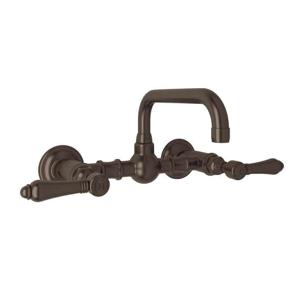 Rohl A1423LM-2 Acqui Wall Mount Bridge Lavatory Faucet With U-Spout