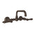 Rohl A1423LM-2 Acqui Wall Mount Bridge Lavatory Faucet With U-Spout