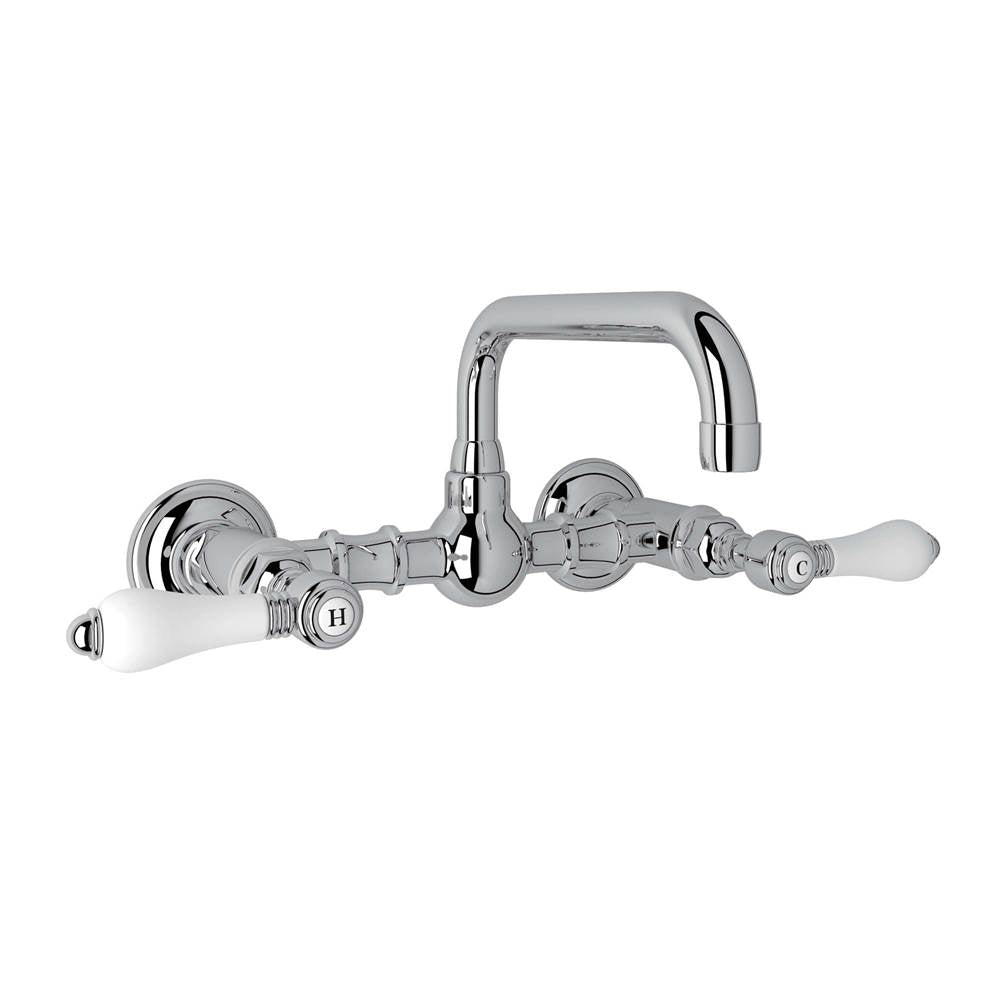 Rohl A1423LP-2 Acqui Wall Mount Bridge Lavatory Faucet With U-Spout - Parent
