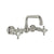 Rohl A1423XM-2 Acqui Wall Mount Bridge Lavatory Faucet With U-Spout